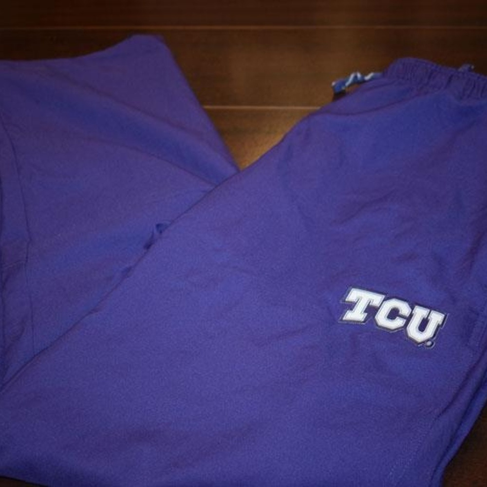4624 Mens Nike Gym Pants Medium TCU Texas - Picture 1 of 7